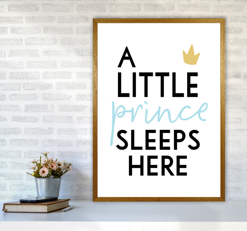 A Little Prince Sleeps Here Framed Nursey Wall Art Print A1 Print Only