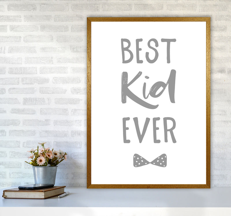 Best Kid Ever Grey Framed Nursey Wall Art Print A1 Print Only