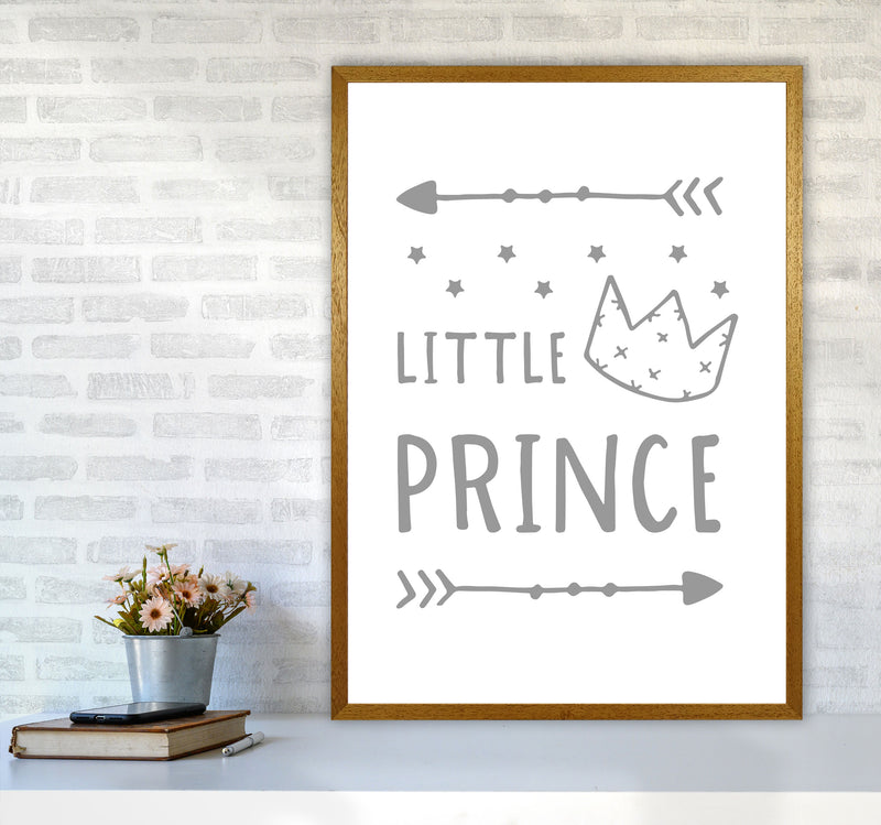 Little Prince Grey Framed Nursey Wall Art Print A1 Print Only