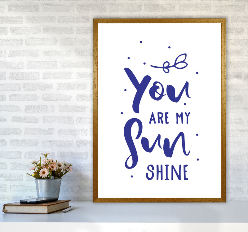 You Are My Sunshine Navy Modern Print A1 Print Only