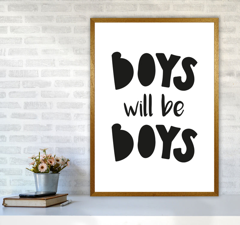 Boys Will Be Boys Framed Nursey Wall Art Print A1 Print Only