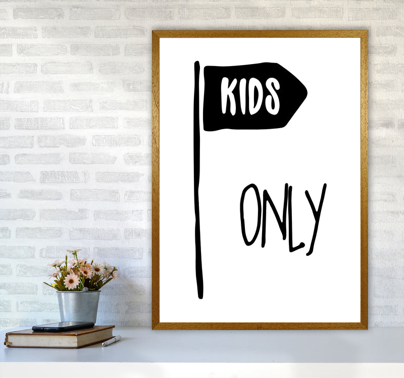 Kids Only Black Framed Nursey Wall Art Print A1 Print Only