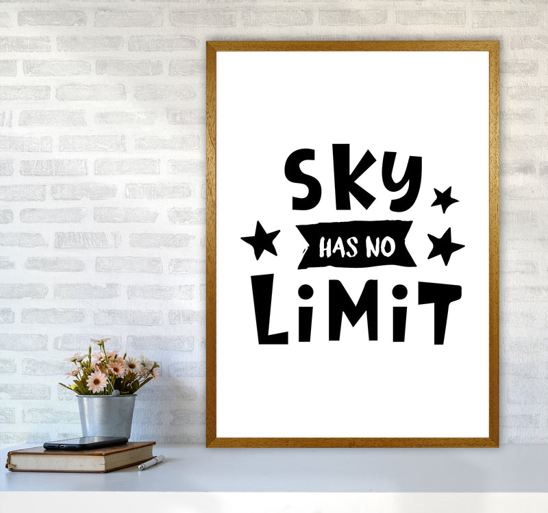 Sky Has No Limit Framed Nursey Wall Art Print A1 Print Only