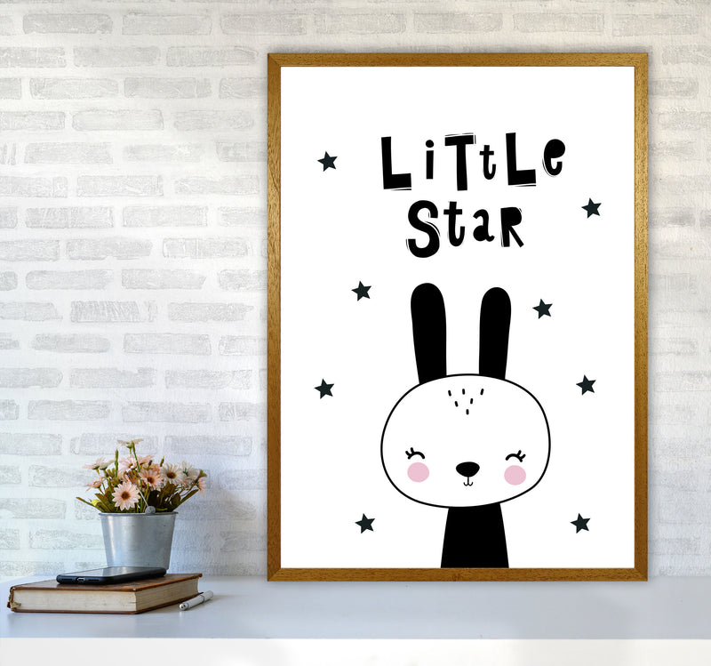 Little Star Bunny Framed Nursey Wall Art Print A1 Print Only