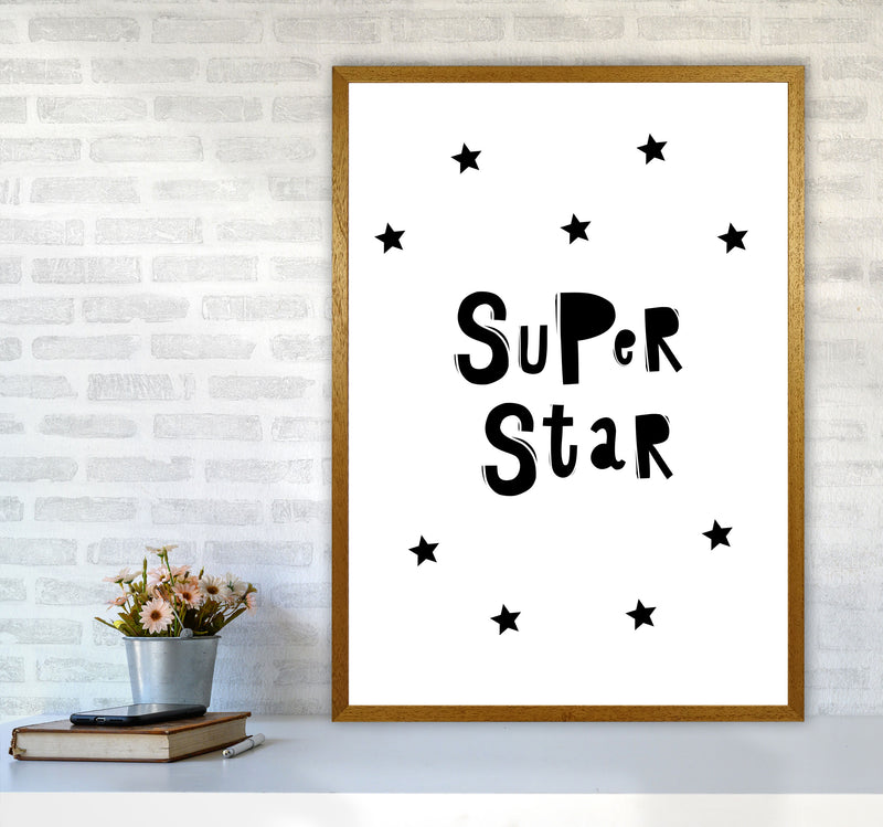 Super Star Scandi Framed Nursey Wall Art Print A1 Print Only