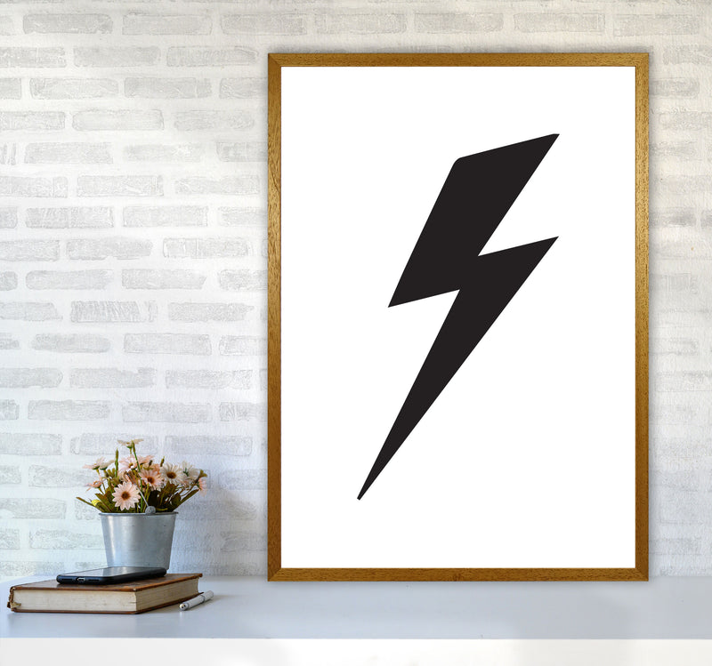 Lightning Bolt Framed Nursey Wall Art Print A1 Print Only