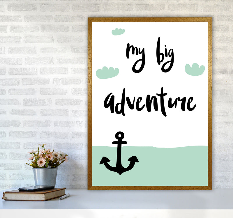 My Big Adventure Framed Typography Wall Art Print A1 Print Only