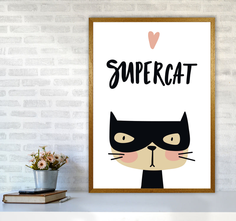 Supercat Framed Nursey Wall Art Print A1 Print Only