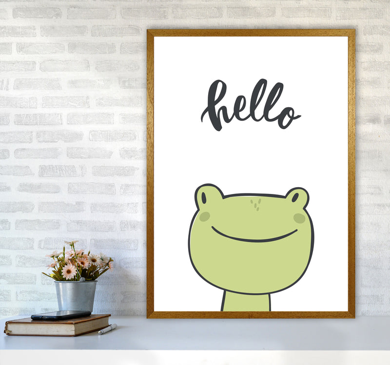 Hello Frog Modern Print Animal Art Print A1 Print Only