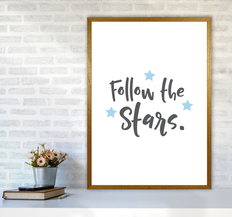 Follow The Stars Framed Typography Wall Art Print A1 Print Only