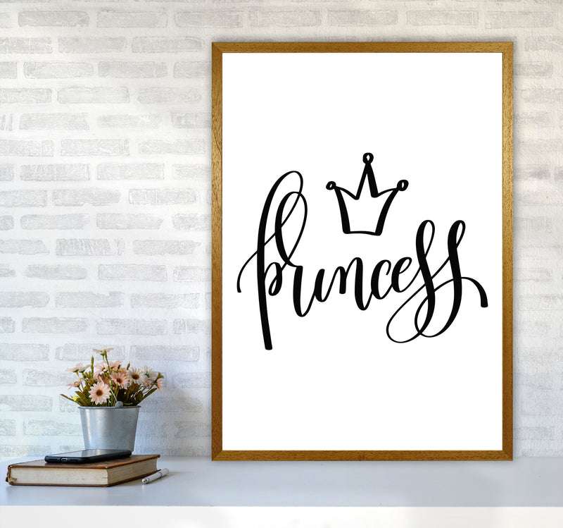 Princess Black Framed Nursey Wall Art Print A1 Print Only