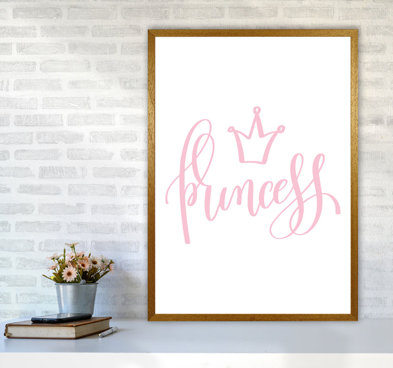 Princess Pink Framed Nursey Wall Art Print A1 Print Only
