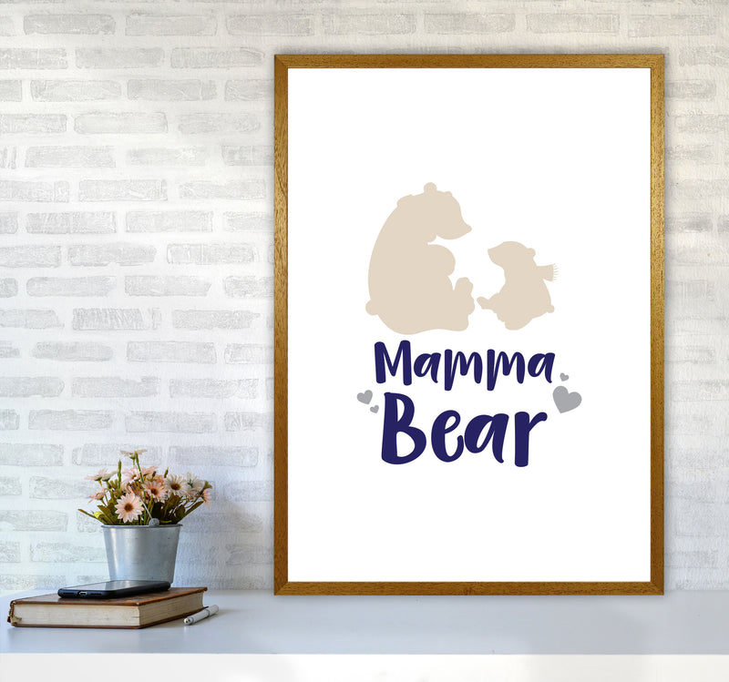 Mama Bear Framed Nursey Wall Art Print A1 Print Only