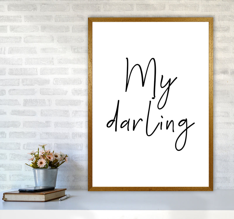 My Darling Framed Typography Wall Art Print A1 Print Only