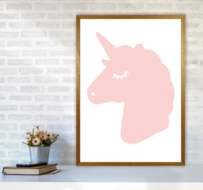 Pink Unicorn Head Modern Print Animal Art Print A1 Print Only