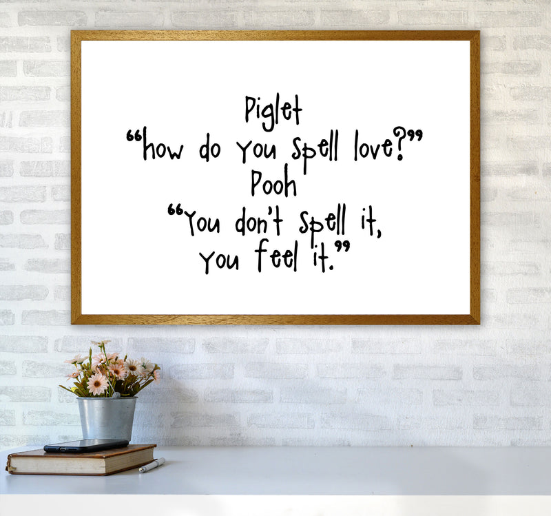 Winnie The Pooh Love Quote Modern Print A1 Print Only