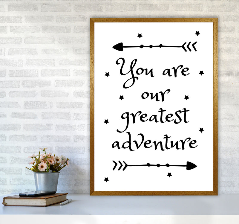 You Are Our Greatest Adventure Black Modern Print A1 Print Only