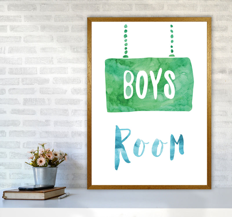 Boys Room Watercolour Framed Nursey Wall Art Print A1 Print Only