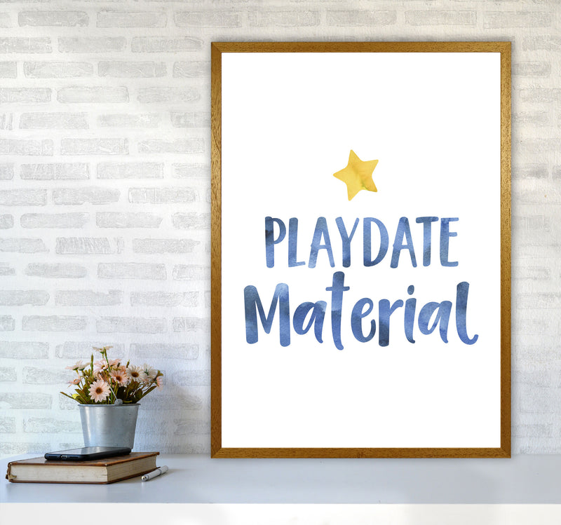 Playdate Material Watercolour Modern Print A1 Print Only