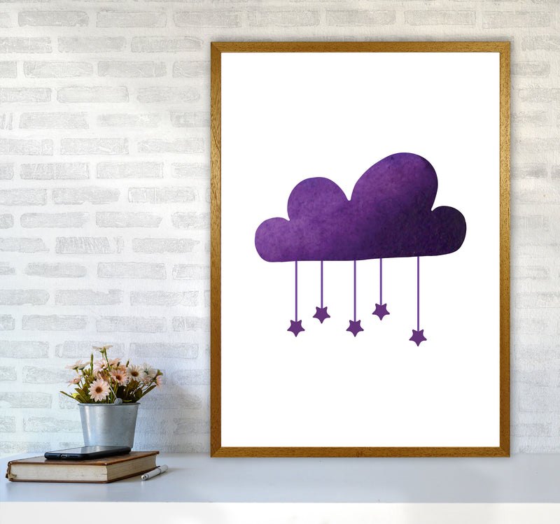 Purple Cloud Watercolour Modern Print A1 Print Only