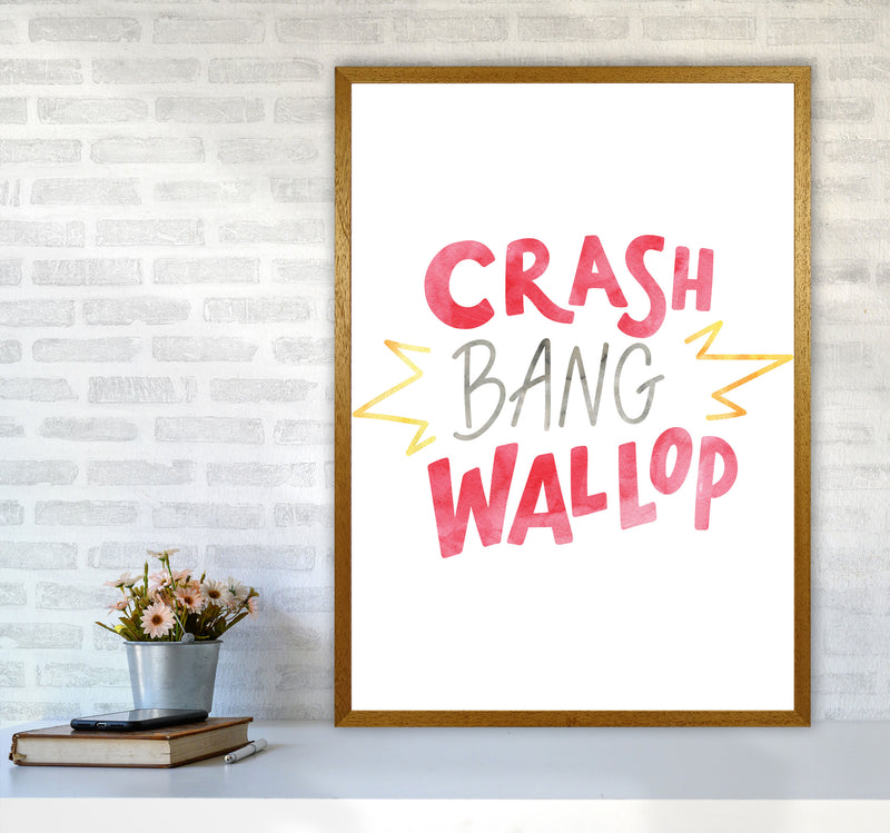 Crash Bang Wallop Watercolour Modern Print A1 Print Only