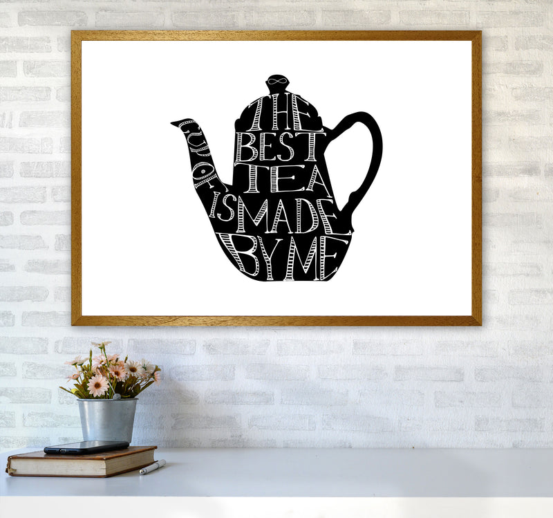 The Best Tea Modern Print, Framed Kitchen Wall Art A1 Print Only
