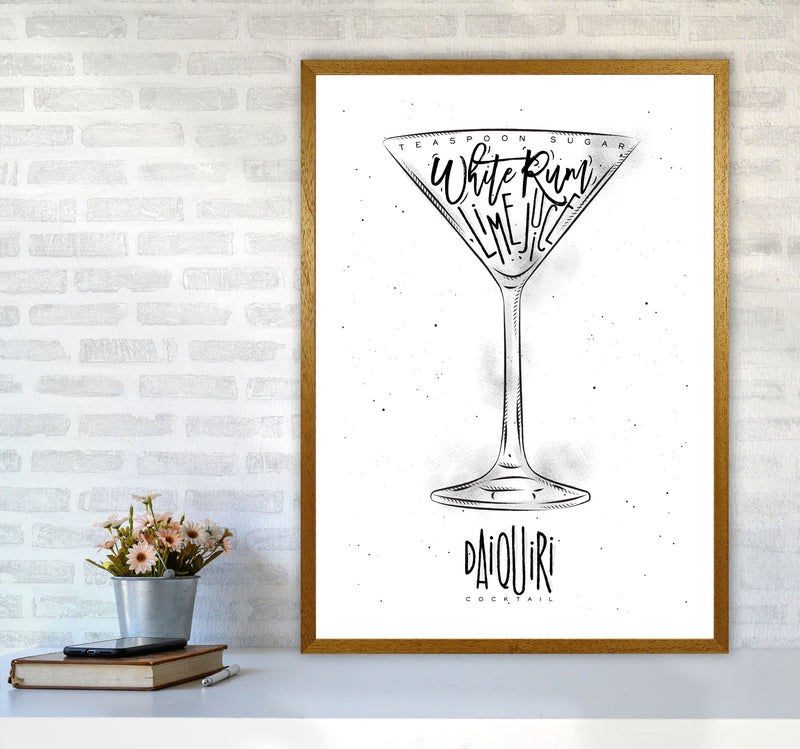 Daiquiri Cocktail Modern Print, Framed Kitchen Wall Art A1 Print Only