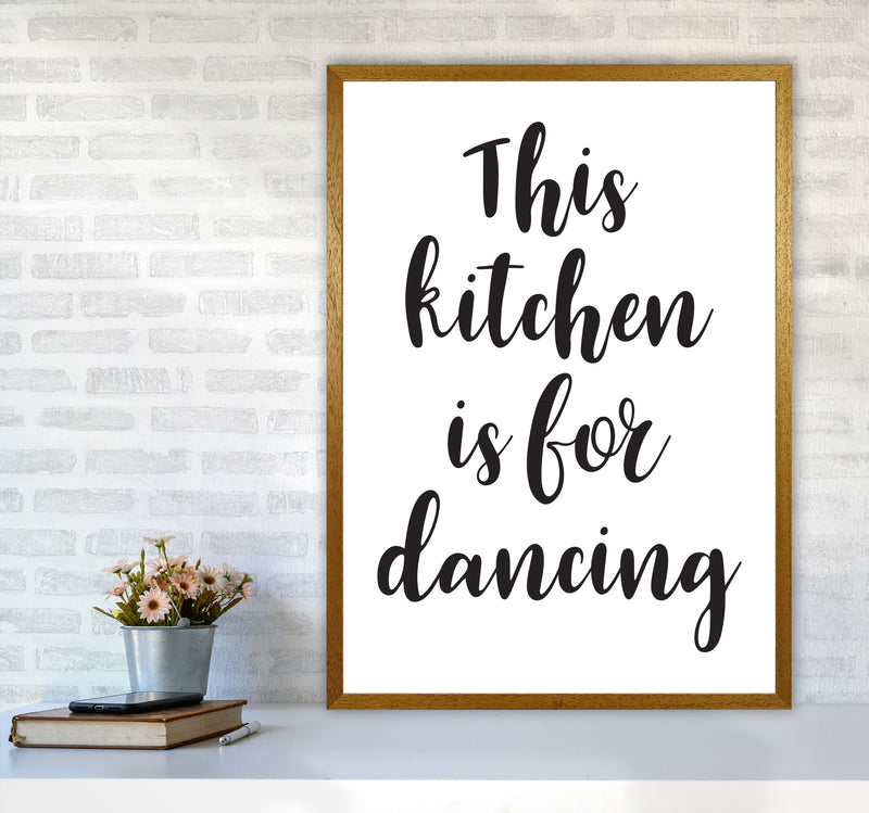 This Kitchen Is For Dancing Modern Print, Framed Kitchen Wall Art A1 Print Only