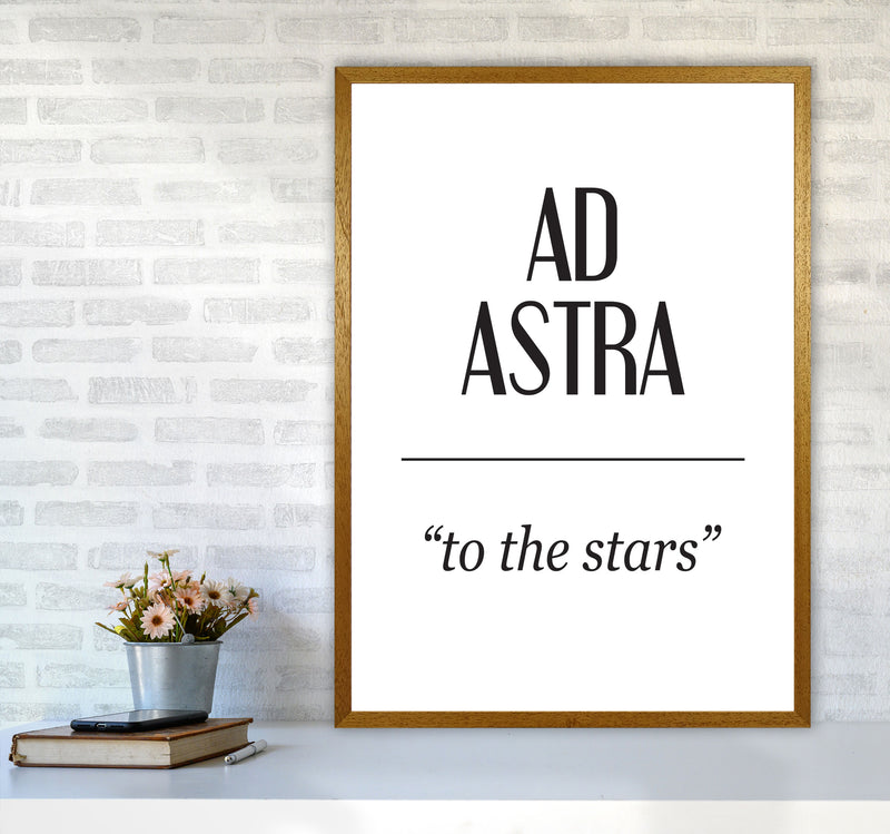 Ad Astra Framed Typography Wall Art Print A1 Print Only