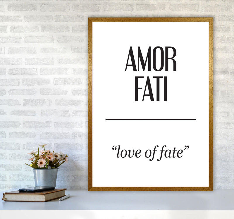 Amor Fati Framed Typography Wall Art Print A1 Print Only
