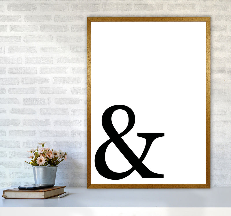 Ampersand Framed Typography Wall Art Print A1 Print Only