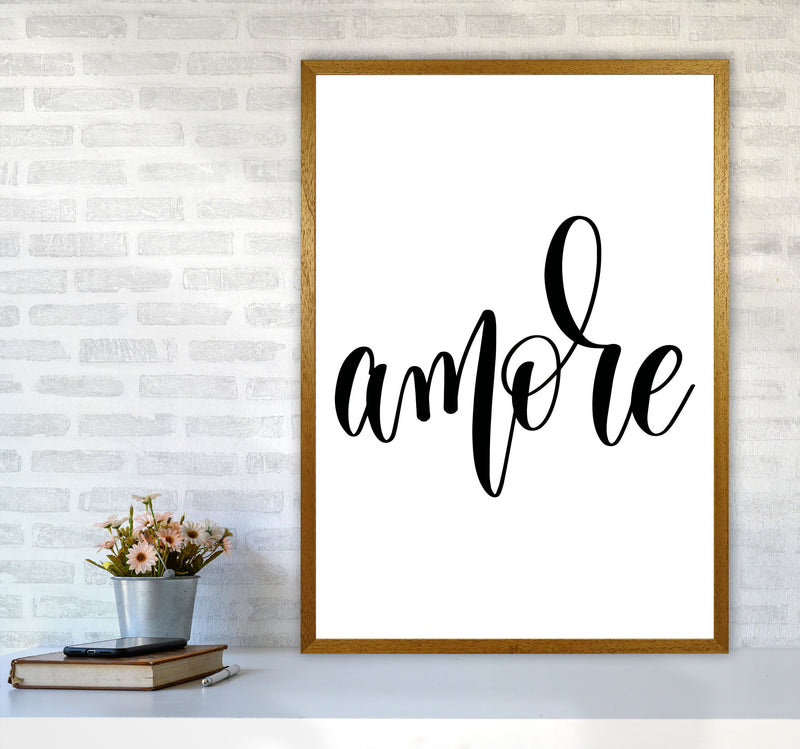 Amore Framed Typography Wall Art Print A1 Print Only