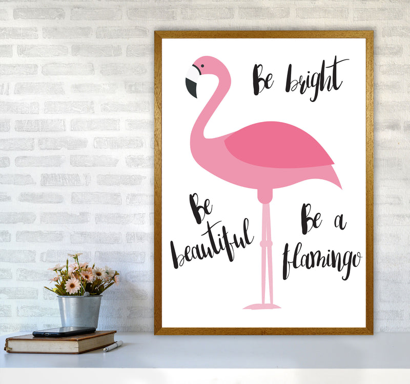 Be A Flamingo Modern Print Animal Art Print A1 Print Only