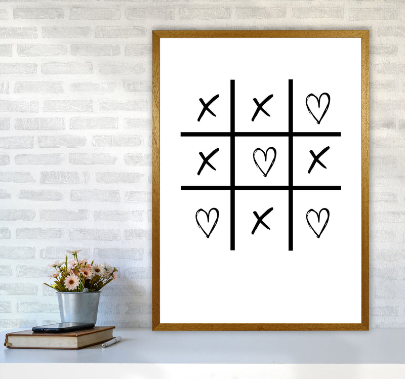 Hearts And Crosses Modern Print A1 Print Only