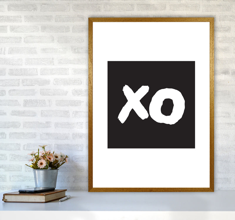 XO Black Square Modern Print A1 Print Only