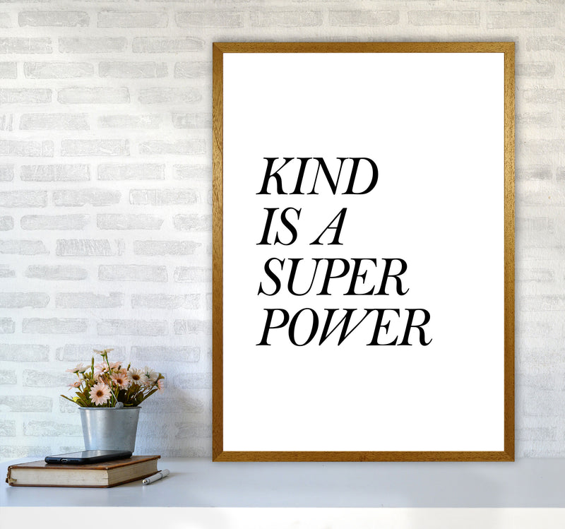 Kind Is A Superpower Framed Typography Wall Art Print A1 Print Only