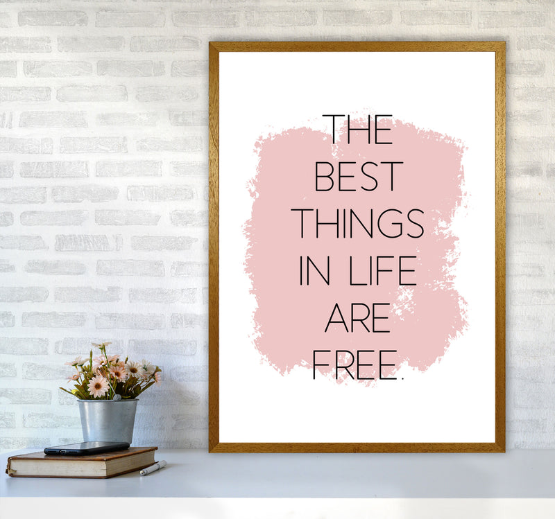 The Best Things In Life Are Free Modern Print A1 Print Only