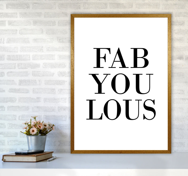 Fabyoulous Framed Typography Wall Art Print A1 Print Only