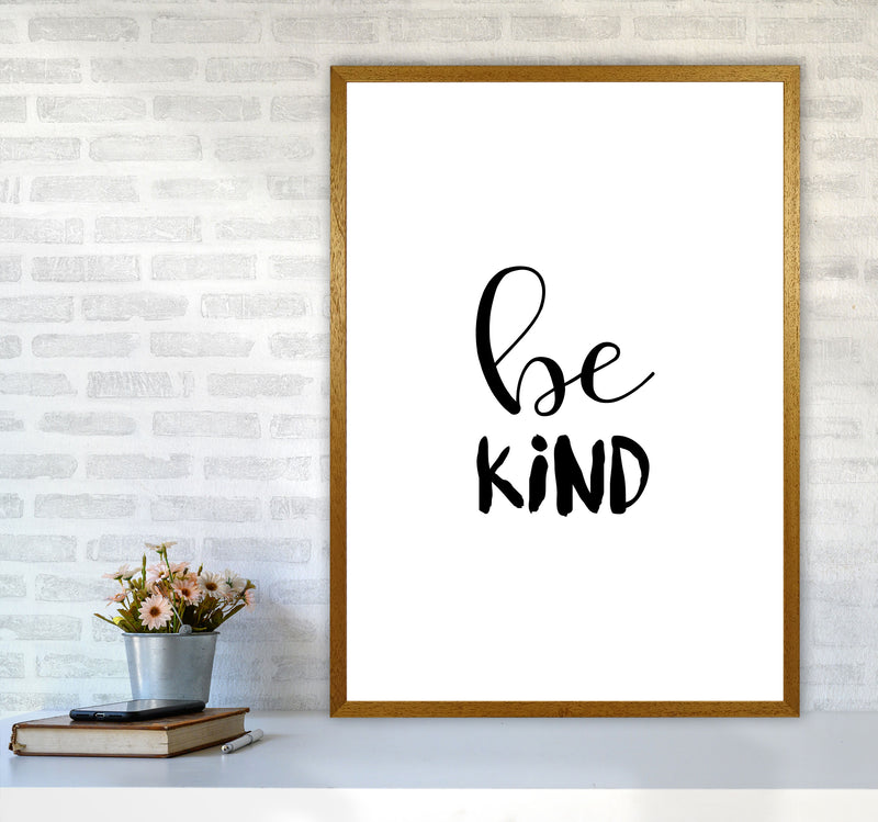 Be Kind Framed Typography Wall Art Print A1 Print Only