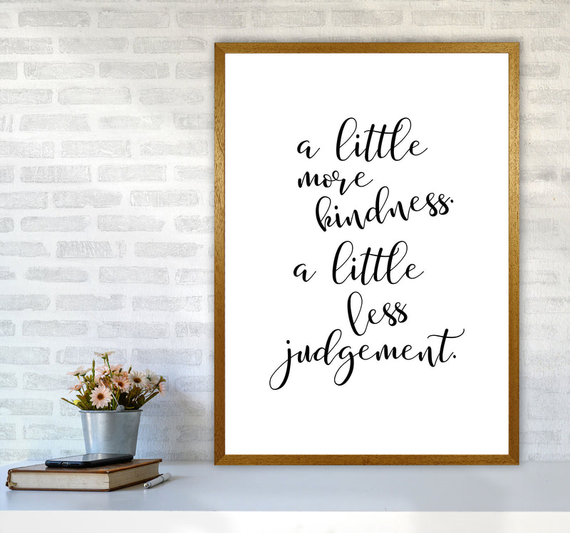 A Little More Kindness Framed Typography Wall Art Print A1 Print Only