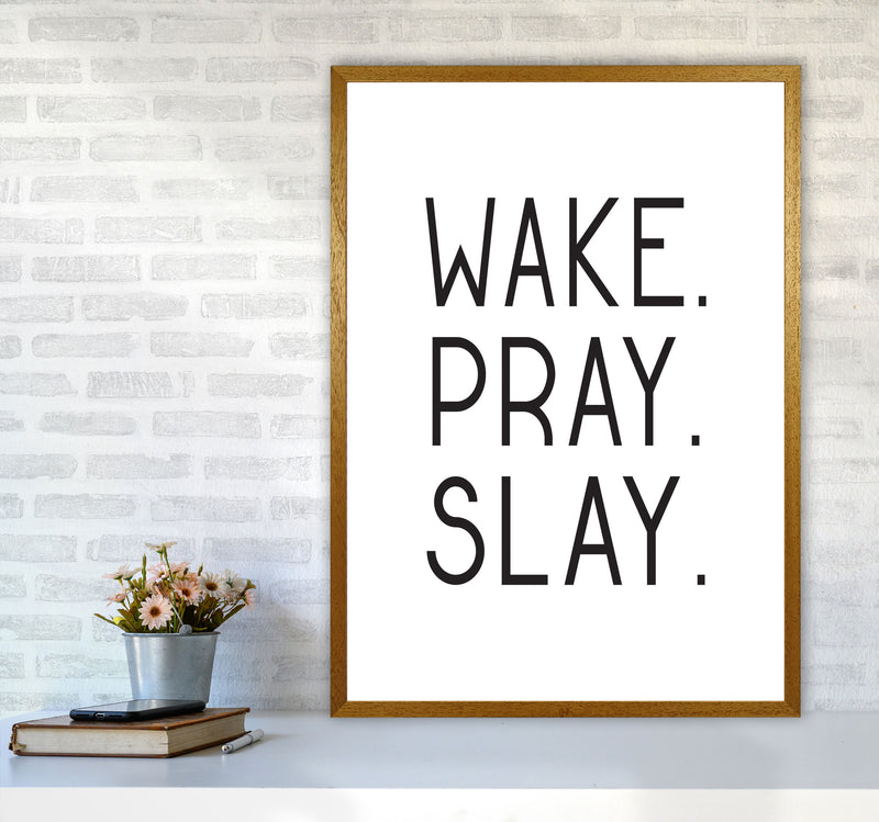 Wake Pray Slay Modern Print A1 Print Only