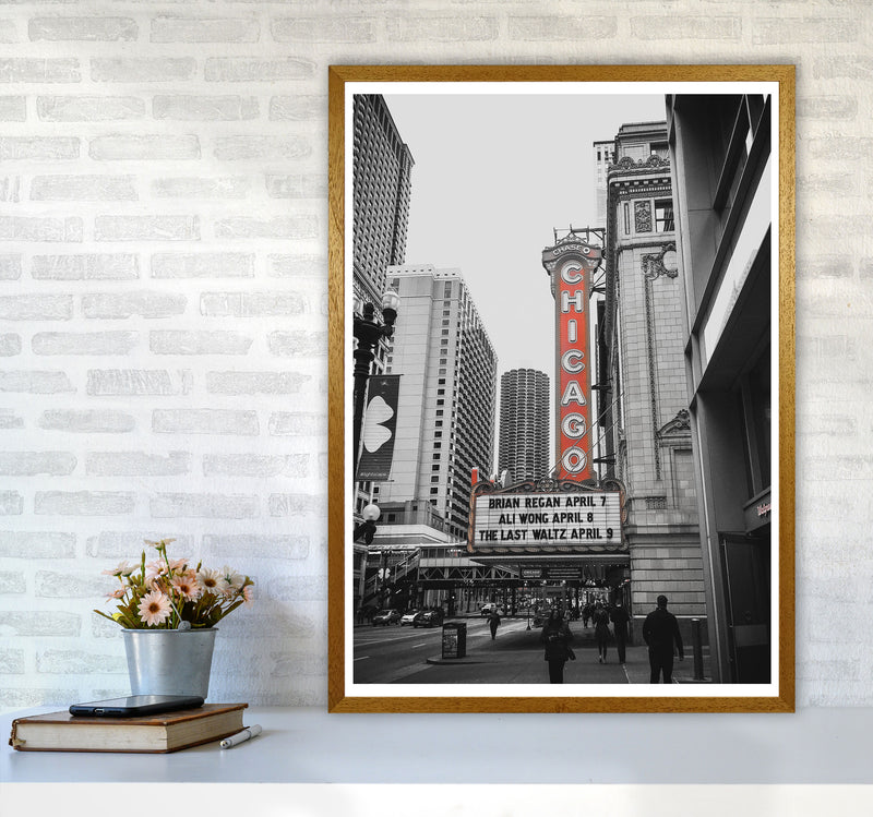 Chicago Theatre Modern Print A1 Print Only