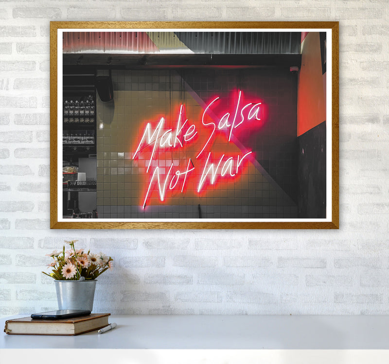 Make Salsa Not War Modern Print A1 Print Only