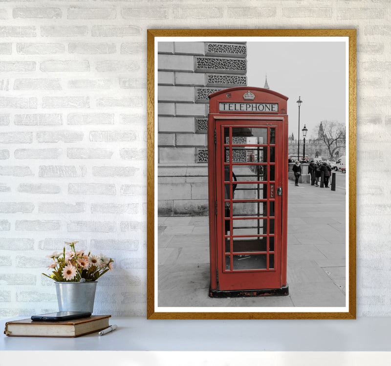 London Red Phonebox Modern Print A1 Print Only