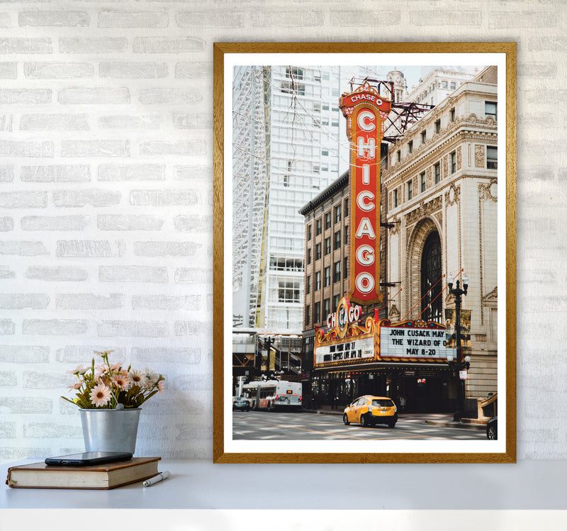 Retro Chicago Theatre Modern Print A1 Print Only