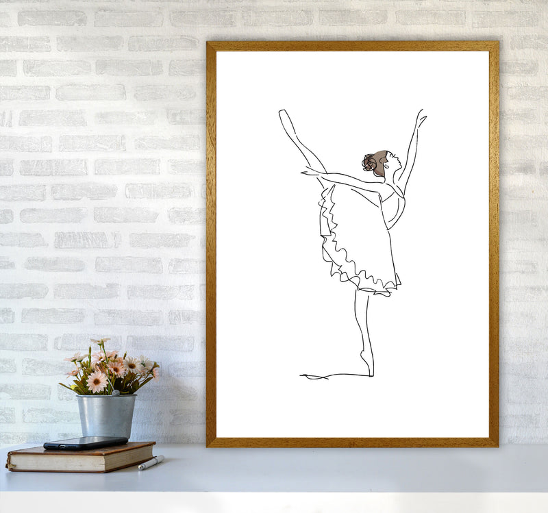 Ballet Dancer Line Drawing Modern Print A1 Print Only