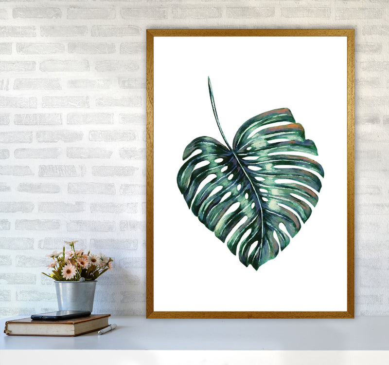 Monstera Leaf Full Modern Print, Framed Botanical & Nature Art Print A1 Print Only