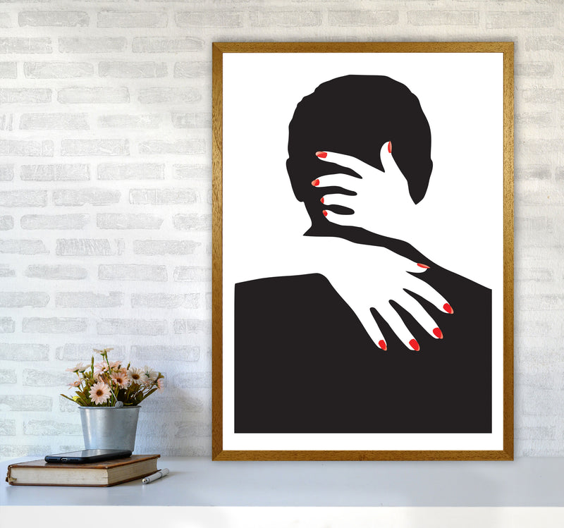 Abstract Man And Hands Modern Print A1 Print Only