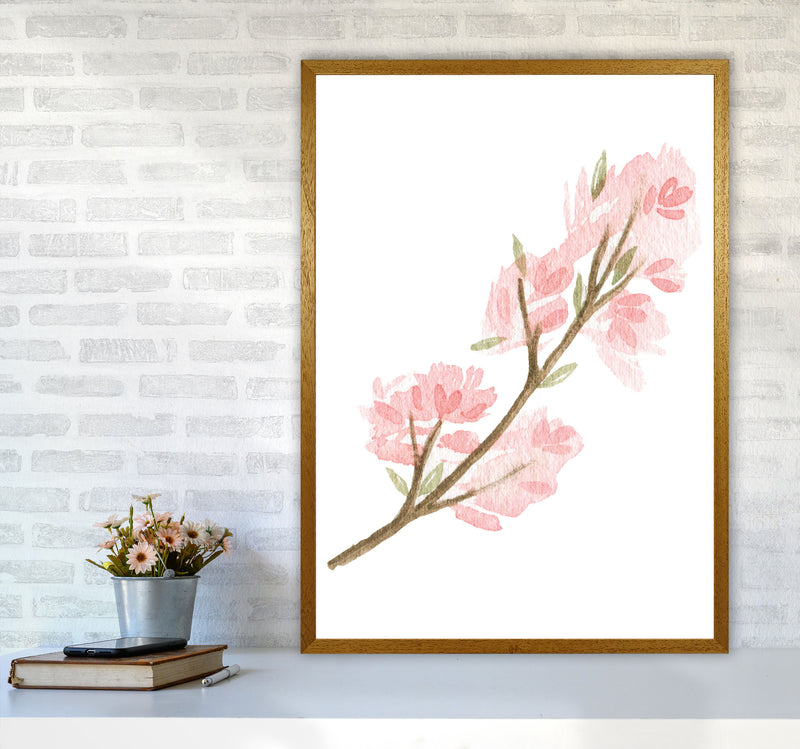 Pink Watercolour Flower 4 Modern Print A1 Print Only