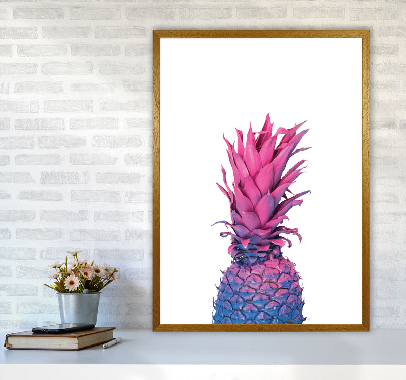 Purple And Blue Pineapple Modern Print A1 Print Only